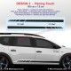 Lot de 2 sticker bandes latérales SPORTLINE pour Dacia Sandero et Stepway
