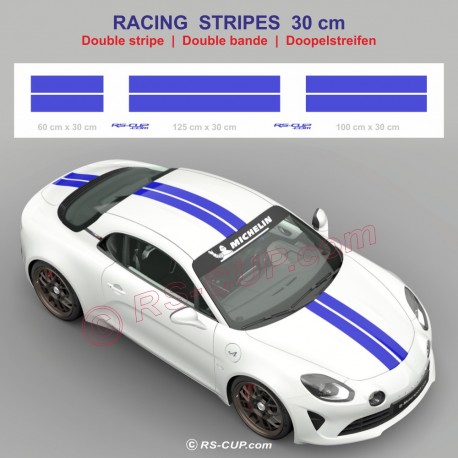 Dopple streifen 27 cm Breite Aufkleber Logo für  ALPINE A110 A110S PURE LEGEND