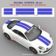 Triple stripe wide 27 cm sticker decal  for ALPINE A110 A110S PURE LEGEND