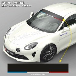 Windshield decal for ALPINE A110 FRANCE Tricolor Stripe