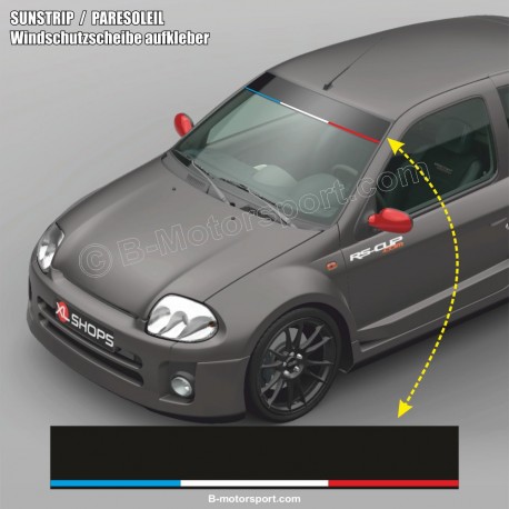 Windschutzscheibe aufkleber FRANKREICH Trikolore-Streifen für RENAULT