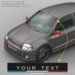 Windschutzscheibe aufkleber mit anpassbarem Text für ALPINE A110