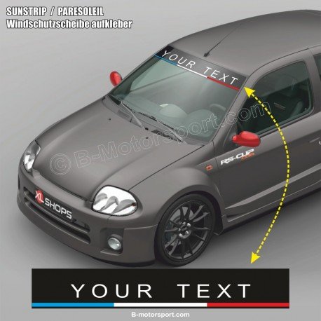 Windschutzscheibe aufkleber mit anpassbarem Text für ALPINE A110