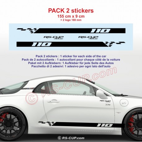 SPORT  Alpine A110 sticker side skirt sticker decals