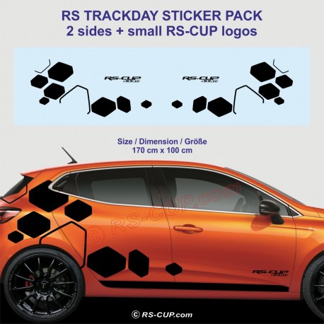 RS DESIGN Seitenstreifen Aufkleber für RENAULT TWINGO