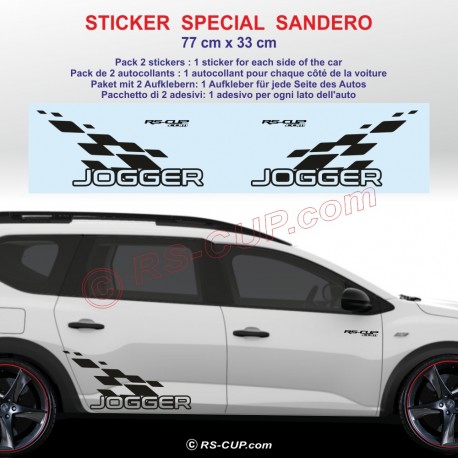 RS SPORT Seitenstreifen Aufkleber für Dacia STEPWAY
