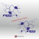 Diamonds sticker decal for helmet RENAULT SPORT