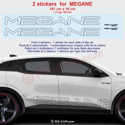 Kit sticker CAPTUR OUTLINE pour Renault Captur 1 et 2