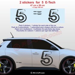 Kit sticker RS-ULTIME pour Renault CAPTUR CLIO 5 E-TECH MEGANE