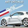 ALPINE A110 AVION DE CHASSE ART DECALS customization by Dulys