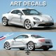 ALPINE A110 AVION DE CHASSE ART DECALS personnalisation by Dulys