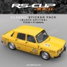 BLACK EDITION CLASSIC Komplettset Autographik für RENAULT 8 GORDINI