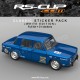 WHITE EDITION CLASSIC Full sticker kit for RENAULT 8 GORDINI