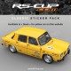 WHITE EDITION CLASSIC Full sticker kit for RENAULT 8 GORDINI