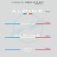Lettrage pare-soleil sans fond pour ALPINE A110
