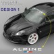 Lettrage pare-soleil sans fond pour ALPINE A110