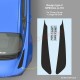 2 Racing chequered flag sticker decal for ALPINE A110