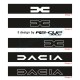 Windshield decal DACIA for Sandero Spring Duster Jogger