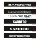 Windshield decal DACIA for Sandero