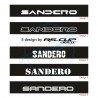 Windshield decal DACIA for Sandero