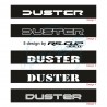Windschutzscheibe aufkleber DACIA für Duster