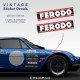 2 sticker decals FERODO 25 cm for ALPINE RENAULT