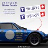 Lot de 2 stickers TISSOT 28 cm pour ALPINE RENAULT et Renault Gordini