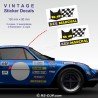 Lot de 2 stickers S.E.V. MARCHAL 13 cm pour ALPINE RENAULT et Renault Gordini