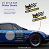 2 sticker decals S.E.V. MARCHAL 9 cm for ALPINE RENAULT