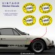 4 sticker decals Cibié 8 cm for ALPINE RENAULT