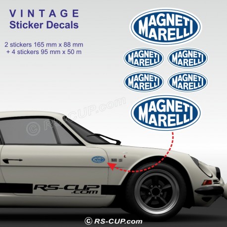 6 Aufkleber Cibié 8 cm für ALPINE RENAULT