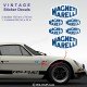 MAGNETI MARELLI design 2 - Lot de 6 stickers pour Alpine Renault et Renault Gordini