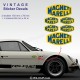 MAGNETI MARELLI design 4 - 6 vintage Aufkleber für Alpine Renault und Renault Gordini