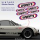 WYNN'S - 6 vintage Aufkleber für Alpine Renault und Renault Gordini