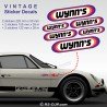 WYNN'S - 6 vintage Aufkleber für Alpine Renault und Renault Gordini