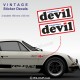2 sticker decals DEVIL 16 cm for ALPINE RENAULT