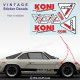 10 Aufkleber KONI vintage für ALPINE RENAULT