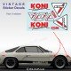 10 Aufkleber KONI vintage für ALPINE RENAULT