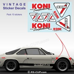 10 sticker decals KONI vintage for ALPINE RENAULT