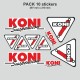 10 sticker decals KONI vintage for ALPINE RENAULT