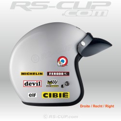 Set of Vintage sticker decal for helmet ALPINE RENAULT
