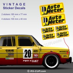 AUTO METER - Pack of 6 sticker decals for Alpine Renault and Renault Gordini