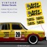 AUTO METER - Pack of 6 sticker decals for Alpine Renault and Renault Gordini