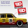 2 sticker decals FACOM for ALPINE RENAULT