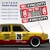 8 Aufkleber FACOM für ALPINE RENAULT