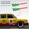 2 sticker decals VALEO FORODO for ALPINE RENAULT