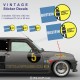 BILSTEIN - 5 vintage sticker decals for ALPINE RENAULT