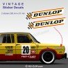 DUNLOP - 2 vintage sticker decals for ALPINE RENAULT