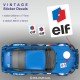 Lot de 3 stickers ELF pour ALPINE RENAULT et Renault Gordini