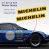 2 sticker decals MICHELIN for ALPINE RENAULT